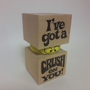 NEW Wood Toons  I've Got a Crush on You Hand Made in USA